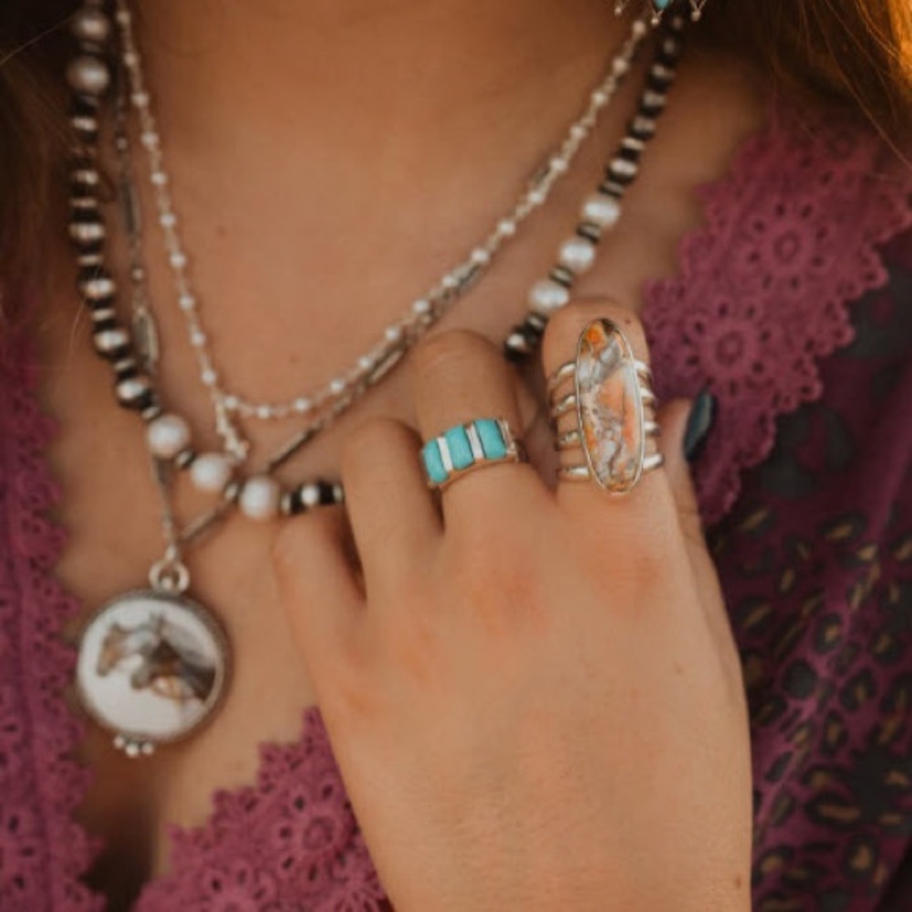 Goldie Lew Cheyenne Ring in Spiny Oyster Orange